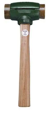 Garland Mfg 31003 Rawhide Split Head Hammers, 1 1/4" Dia., 14" Handle