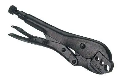 Western Enterprises C-5 1/4", Black|Hand-Held Ferrule Crimp Tool, WE C-5, 3/16"