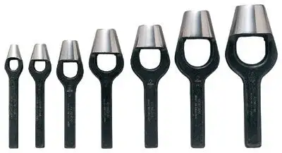General Tools 1271ST Arch Punch Set, 7 Piece, Plastic Roll, 1/4" - 1"