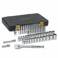 GearWrench 80300P 51 Piece 120XP Standard & Deep Mechanics Socket Sets, 1/4 in, 6 Point