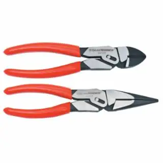 GearWrench 82121 PivotForce Long Nose Cutting Compound Action Pliers, Steel Alloy, 8 1/4 in