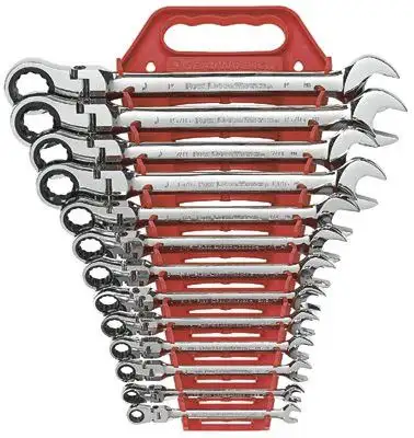 GearWrench 9702D 13-Piece Flex Combination Ratcheting Wrench Set SAE