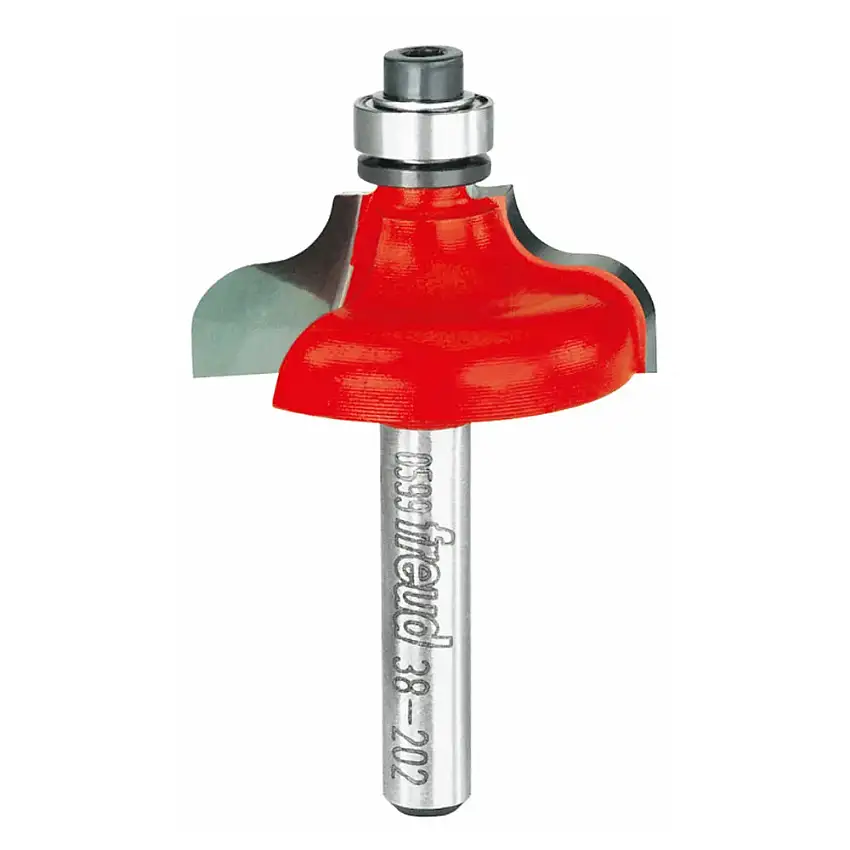 Freud Ogee Fillet Router Bit - 1-1/4" Diameter, 1/2" Cut, 1/4" Shank