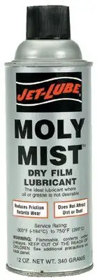 Jet-Lube 16041 Moly-Mist Dry Film Lubricants, 12 oz Aerosol Can (12 Ca