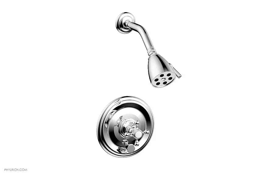 Phylrich HEX TRADITIONAL Pressure Balance Shower and Diverter Set (Less Spout) 4-151