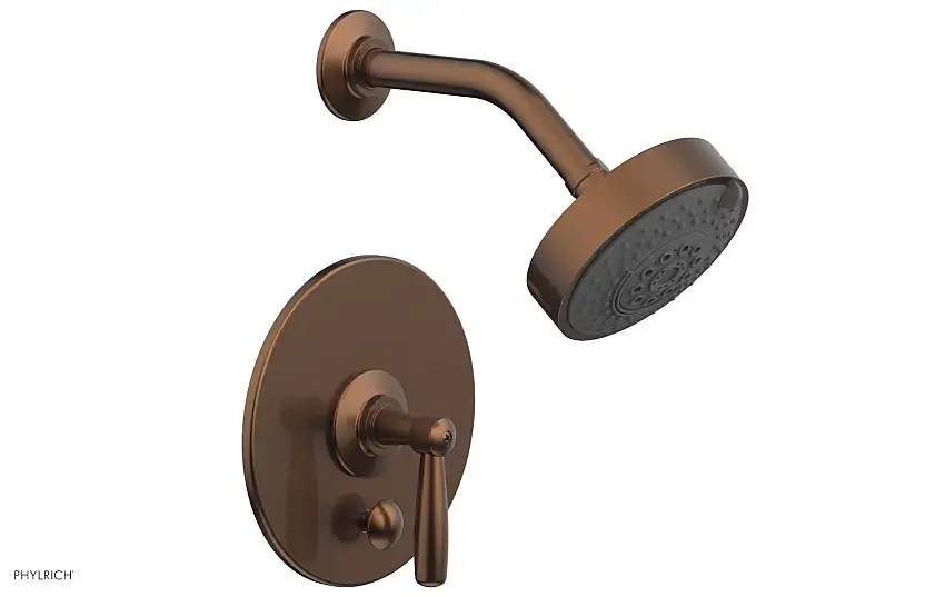 Phylrich WORKS Pressure Balance Shower and Diverter Set (Less Spout) Lever Handle
