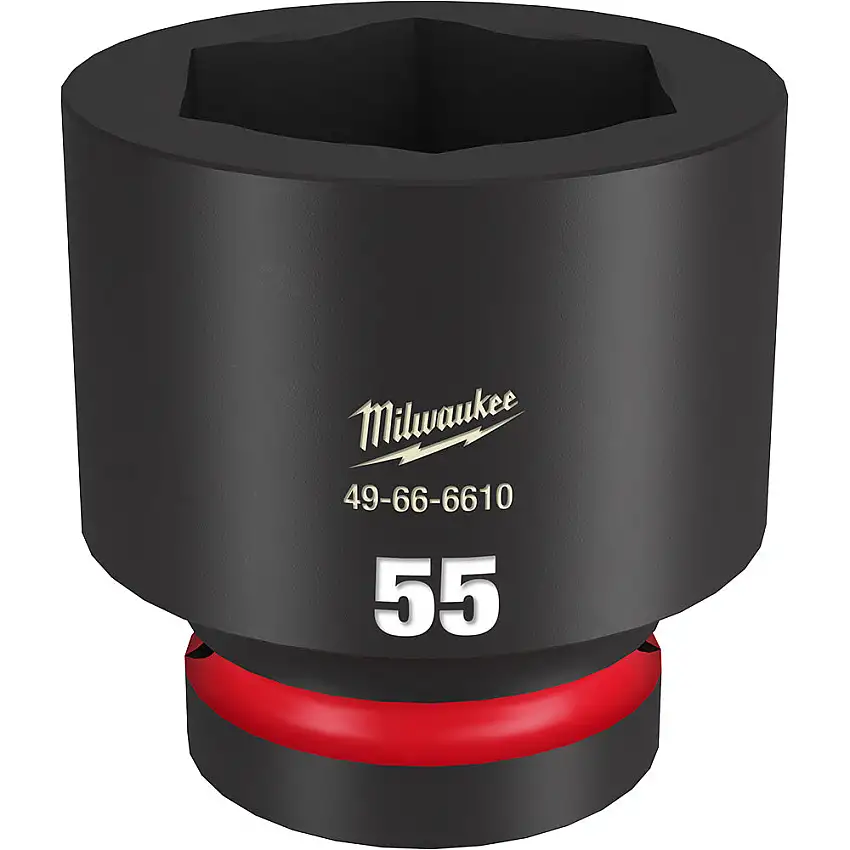 Milwaukee 49-66-6610 Shockwave Impact Duty 1" Drive 55MM Standard 6 Po