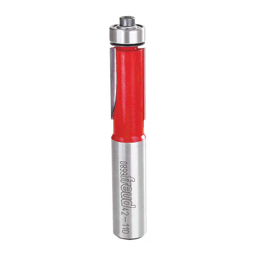 Freud Flush Trim Router Bit w/Bearing - 1/2" Diameter, 1" Cut, 1/2" Sh