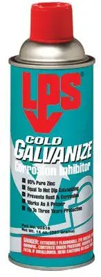 LPS 00516 Cold Galvanize Corrosion Inhibitor, 14 oz Aerosol Can (12 Ca