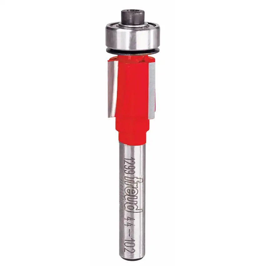 Freud Flush Trim Router Bit - 1/2" Diameter, 1/2" Cut, 1/4" Shank*