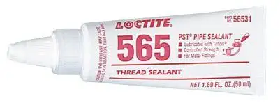 Loctite 56531 565 PST Thread Sealant, Controlled Strength, 50 mL Tube,