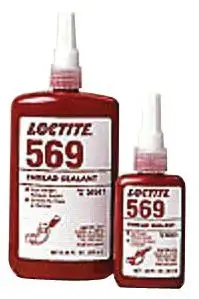 Loctite 56931 569 Thread Sealant, Hydraulic Sealants, 50 mL Bottle, Br