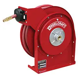 Reelcraft 4425 OLP Premium Duty Spring Retractable Hose Reel | 1/4 in. Hose Diameter | 25 Ft. Hose Length | 300 Max PSI