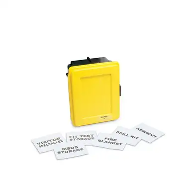 Allegro 4500-Y Medium Generic Wall Case with Label Kit | Yellow