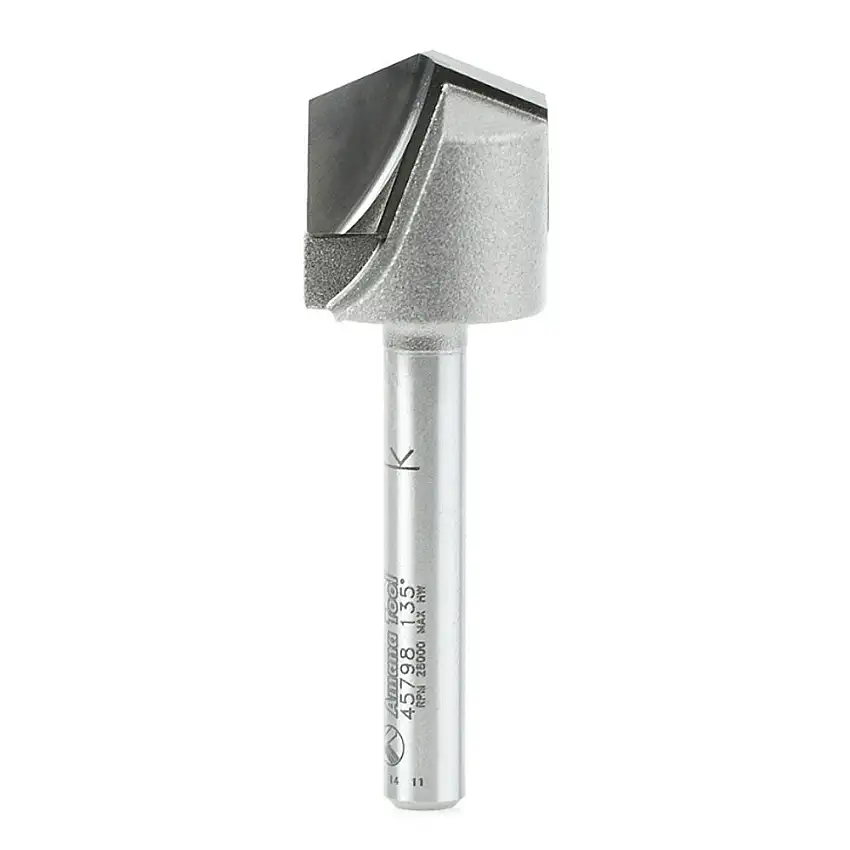 Amana 135° Double Edge Folding V-Groove Router Bit - 3/4" Diameter, 1/