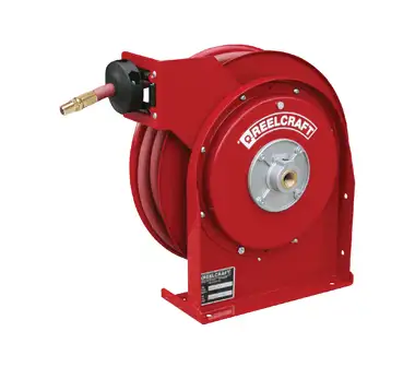 Reelcraft 4435 OLP Premium Duty Spring Retractable Hose Reel | 1/4 in. Hose Diameter | 35 Ft. Hose Length | 300 Max PSI