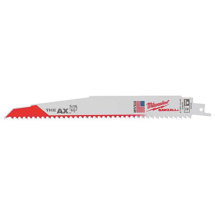 Milwaukee SAWZALL 9 inch, 5TPI Nail Embedded Wood Blade - 50 Pack - 48