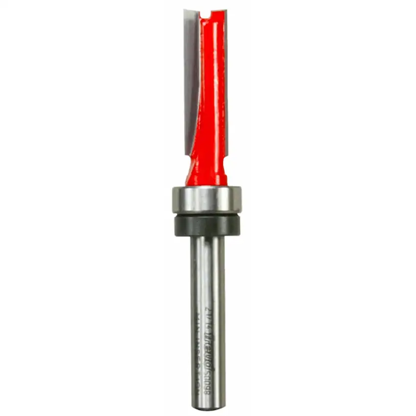 Freud Top Bearing Flush Trim Router Bit - 5/16" Diameter, 1" Cut, 1/4"