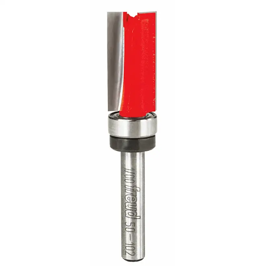 Freud Flush Trim Router Bit w/Top Bearing - 1/2" Diameter, 1" Cut, 1/2