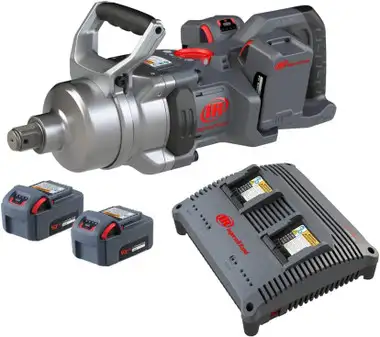 Ingersoll Rand W9491-K4E High Torque Cordless Impact Wrench Kit | 1" Drive Size | Standard Anvil | 890 RPM