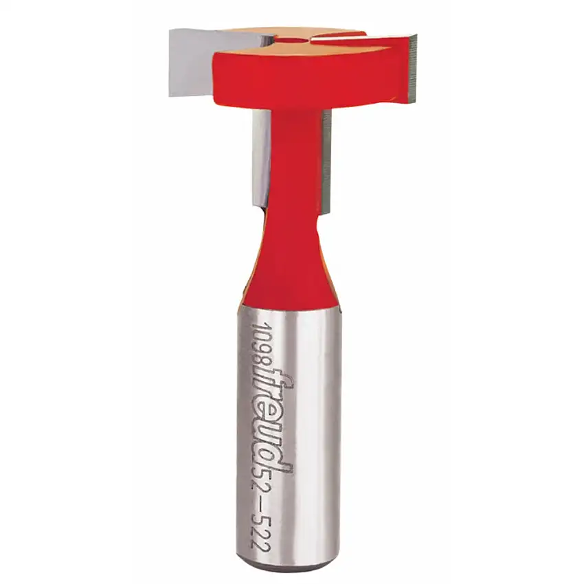 Freud T-Slotting Cutter Router Bit - 1-1/8" Diameter, 13/16" Cut, 1/2"