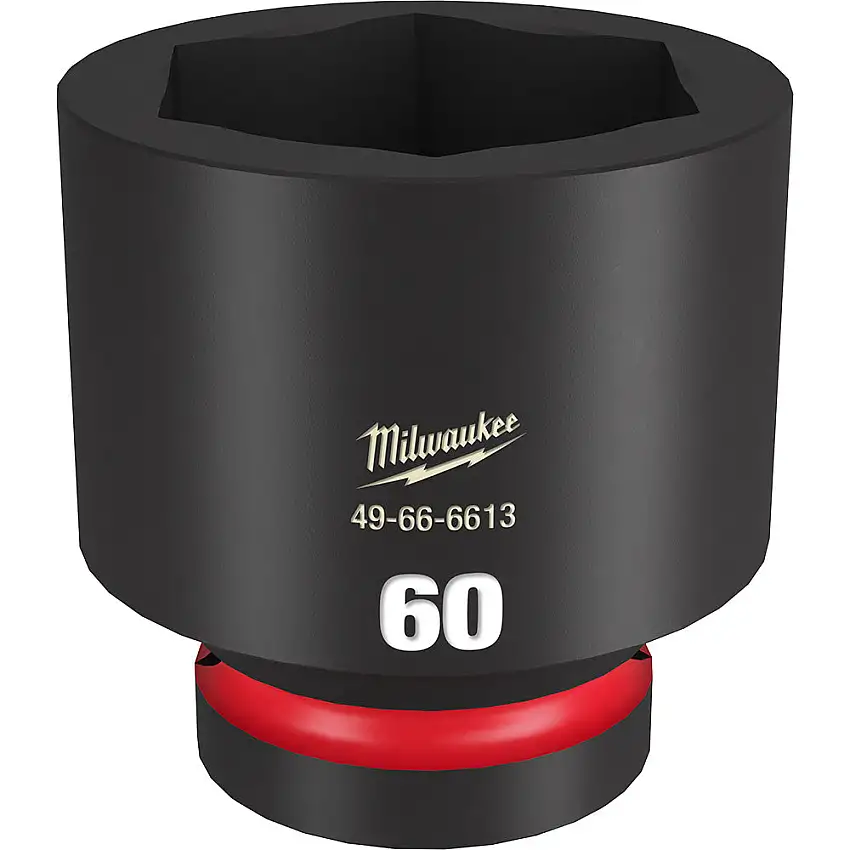 Milwaukee 49-66-6613 Shockwave Impact Duty 1" Drive 60MM Standard 6 Po