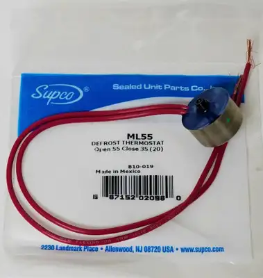 ML55 SUPCO Refrigerator Defrost Thermostat L-55 degree for WR50X55 AP2639498