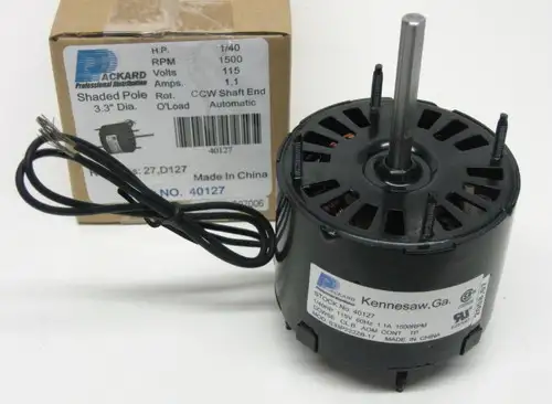 40127 3.3" Motor 1/40 HP 1500 RPM 115 Volts CCW Rotation Replaces Fasco D127 U17