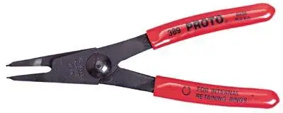 Proto 389 Internal Retaining Ring Pliers, 5 3/8 in, w/.038 Tip