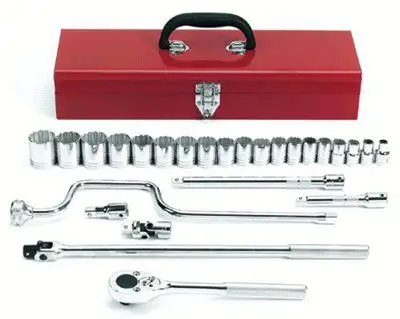 Proto 54124 TorquePlus 12-Point 1/2 in Drive Tool Socket Set, 26 Piece