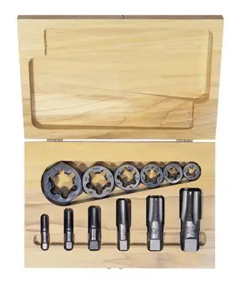 Irwin Hanson 1920 12-pc Hexagon Re-threading Die Sets (HCS) & (HSS)