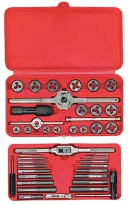 Irwin Hanson 24606 41-pc Machine Screw / Fractional Tap & Hex Die Set