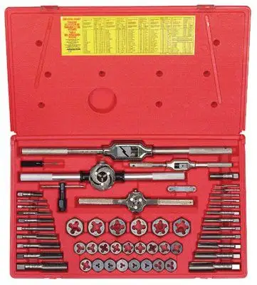 Irwin Hanson 24640 53-pc Machine Screw / Fractional Tap & Hex Die Set