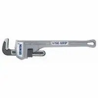 Irwin Vise-Grip 2074118 Aluminum Pipe Wrenches, Drop Forged Steel Jaw, 18 in