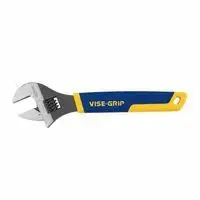 Irwin Vise-Grip 2078610 Vise-Grip Adjustable Wrenches, 10 in Long, 1 1/4 in Opening, Chrome