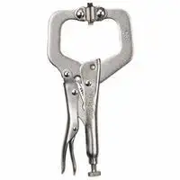 Irwin Vise-Grip 18 Locking C-Clamps with Swivel Pads, Jaw Opens to 2 1/8 in, 6 in Long