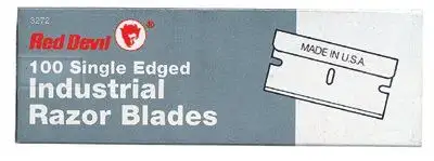 Red Devil 3272 SINGLE EDGE RAZOR BLADES|Single Edge Razor Blades (Box of 100 EA)