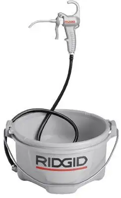 Ridgid 10883 1 gal. thread|cutting oil, reservoir w/removable chip tray, and 54" hose|Hand operated oiler complete, Includes|MODEL 418 HAND HELD OILER