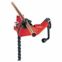 Ridgid 40195 Top Screw Bench Chain Vises, 1/8 in - 4 in Pipe Cap