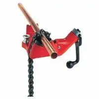 Ridgid 40215 Top Screw Bench Chain Vises, 1/2 in - 8 in Pipe Cap