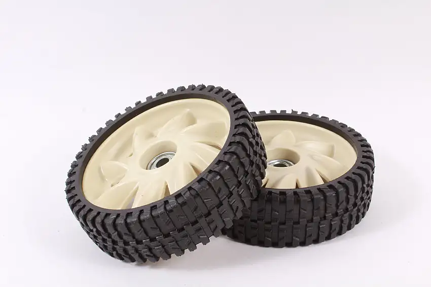 2 Pack Genuine MTD 634-04346 7" Wheel Fits Bolens Craftsman Huskee Yard Man