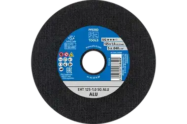 Pferd 63590 ALU SG Type 1 Cut-Off Wheel | 5" Diameter | 7/8" Arbor Hole | .040" Thickness | Sold by Box of 25