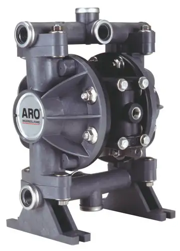 ARO 666053-3EB Classic Style Compact Diaphragm Pump | 1/2" Non-Metallic | 13 Maximum GPM | Santoprene Ball Material