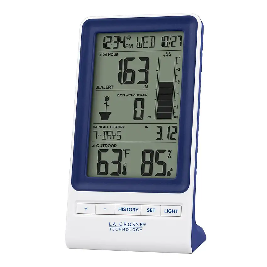 LaCrosse Digital Rain Gauge and Temp/Humidity Sensor (724-1415BL)