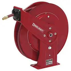 Reelcraft Hose Reel 7450 OHP | Grease Hose Reel | 1/4" x 50 Ft. | 5000 PSI