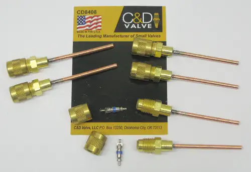 C&D Copper Tube Access Valve 1/8" CD8408 Package of 6