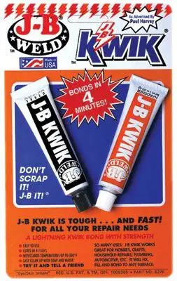 J-B Weld 8276 Cold Weld Compounds, 2 oz (2 x 1 oz.) Skin Packed (1 EA)