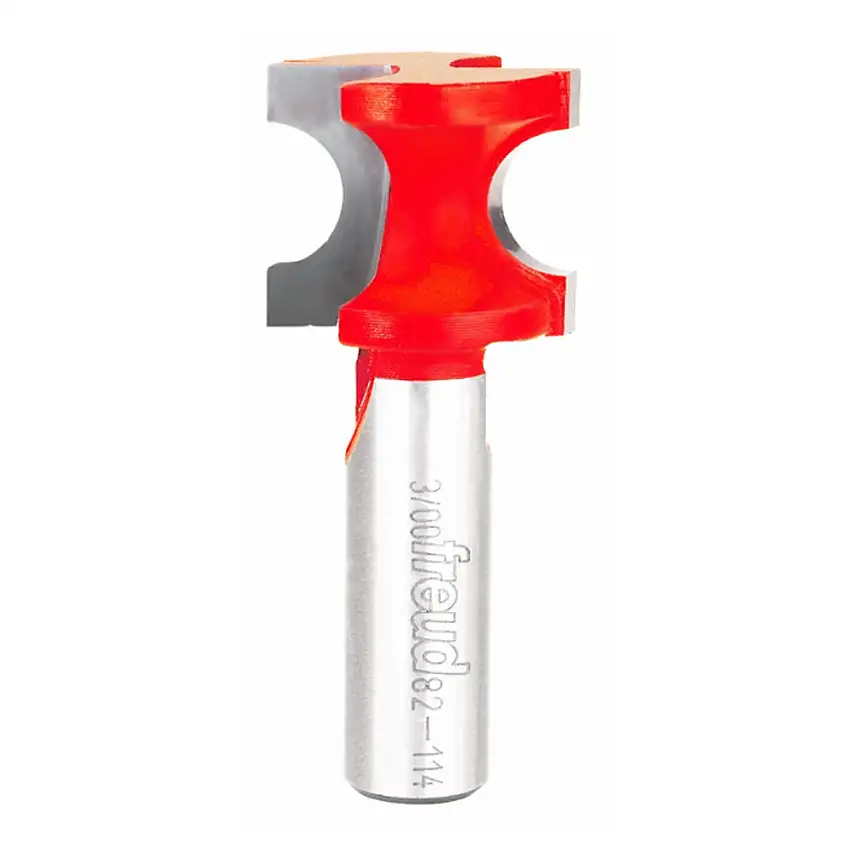 Freud Half Round Router Bit - 1" Diameter, 29/32" Cut, 1/2" Shank