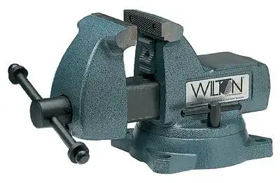 Wilton 21300 Machinists' Vises, 4 in Jaw, 3 7/16 in Throat, Swivel Base