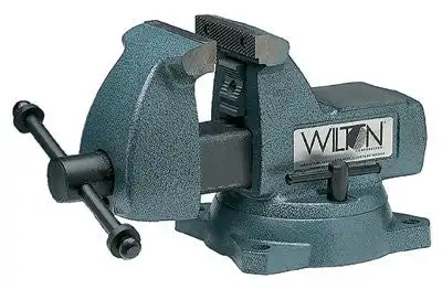Wilton 21500 Machinists' Vises, 6 in Jaw, 4 1/8 in Throat, Swivel Base